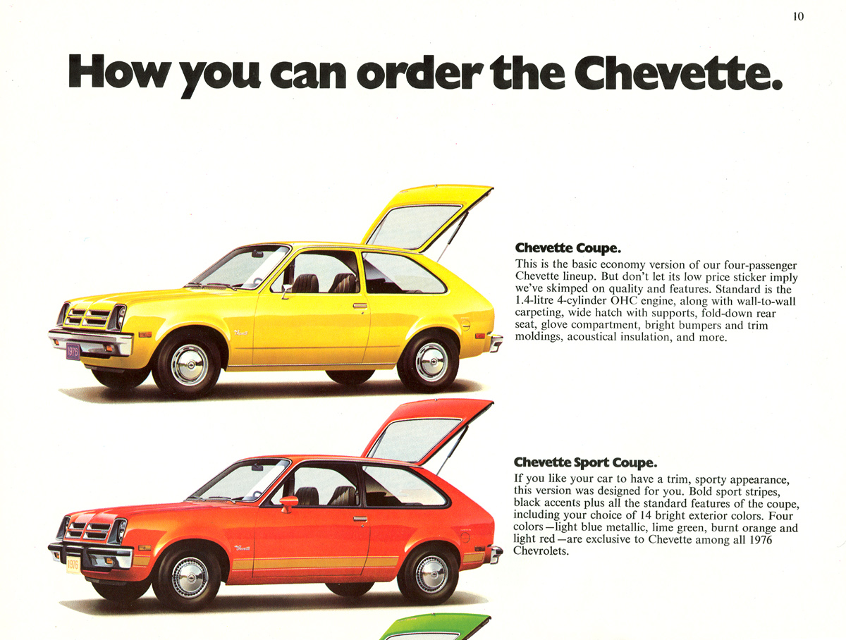 1976 Chev Chevette Brochure Page 13